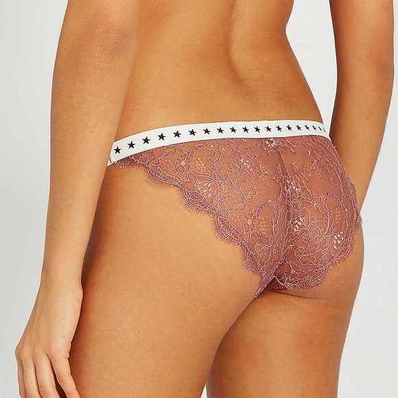 Love Stories Wild Rose Velour Lace Star Panty - Picture 1 of 4